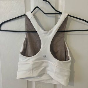 Lululemon wonder train long line white size 2